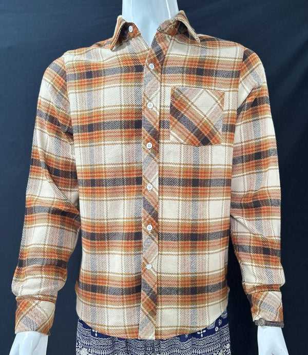 Rust and Cream Flannel