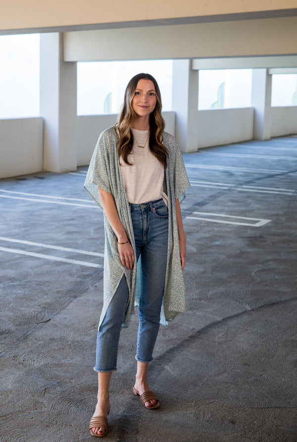 Blue Belle - Duster Kimono