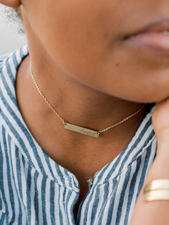 Anthem Bar Necklace