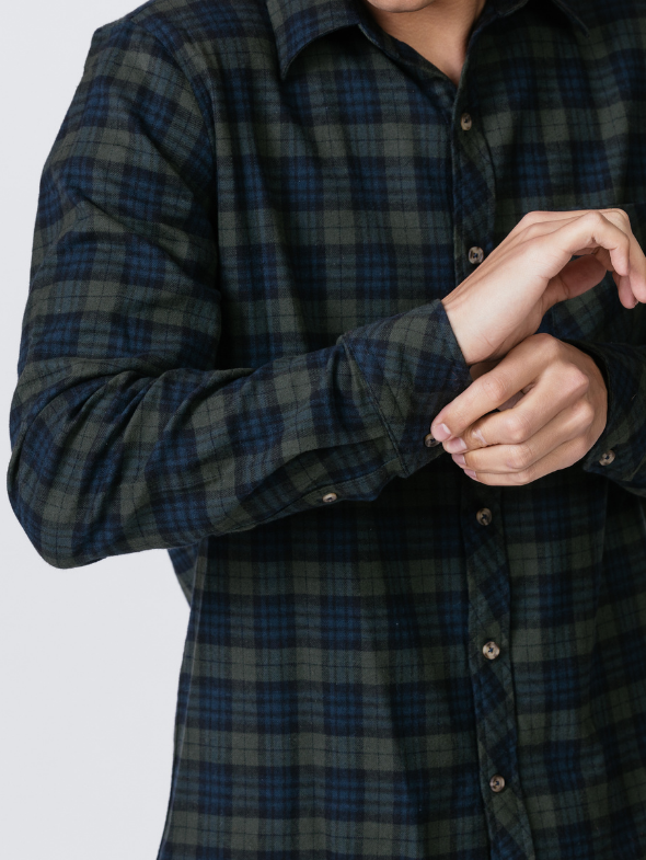 Forest & Navy Flannel