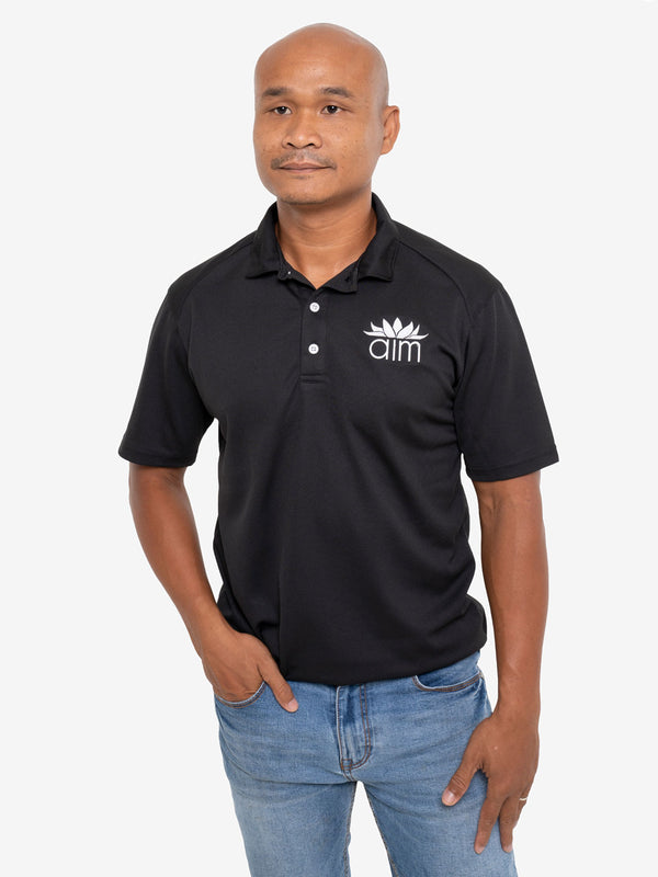 AIM Logo Classic Polo Shirt [Black]